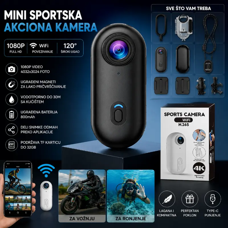Mini sportska kamera